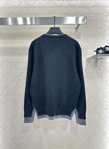 25fw Two contrasting fake cardigans