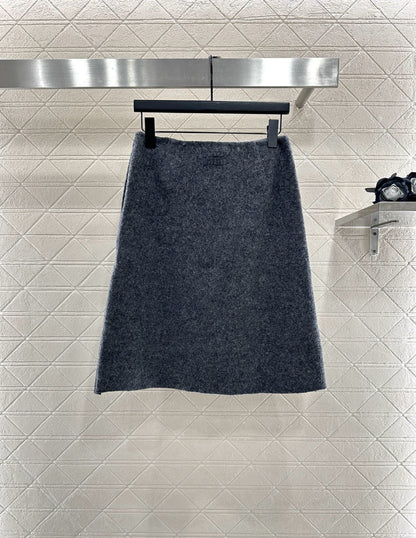 25fw Wool woolen coat short skirt set