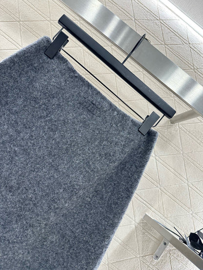 25fw Wool woolen coat short skirt set