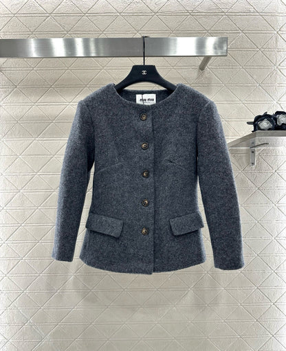 25fw Wool woolen coat short skirt set