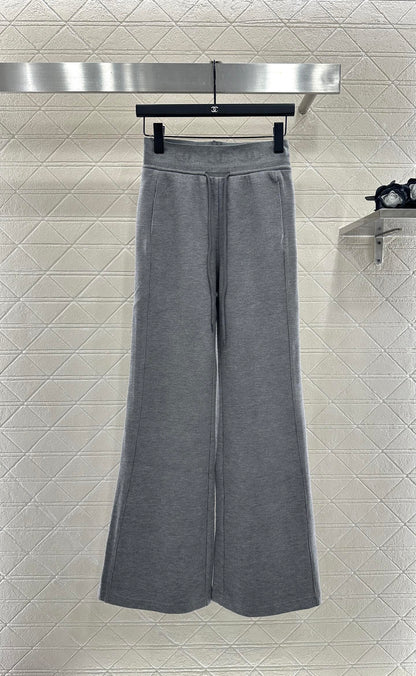 25fw Drawstring wide leg pants