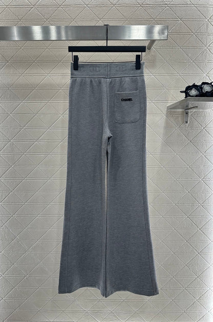 25fw Drawstring wide leg pants