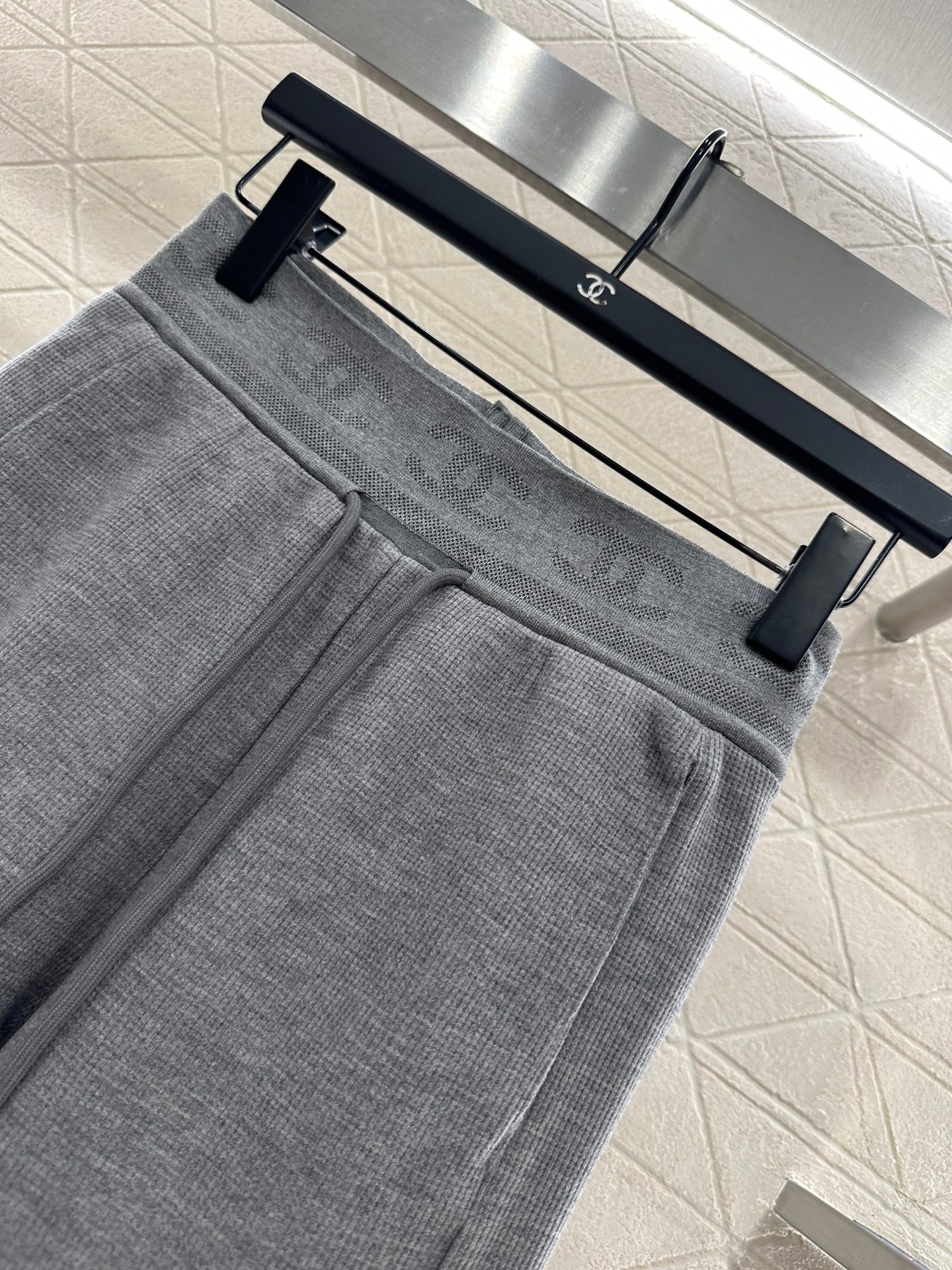 25fw Drawstring wide leg pants