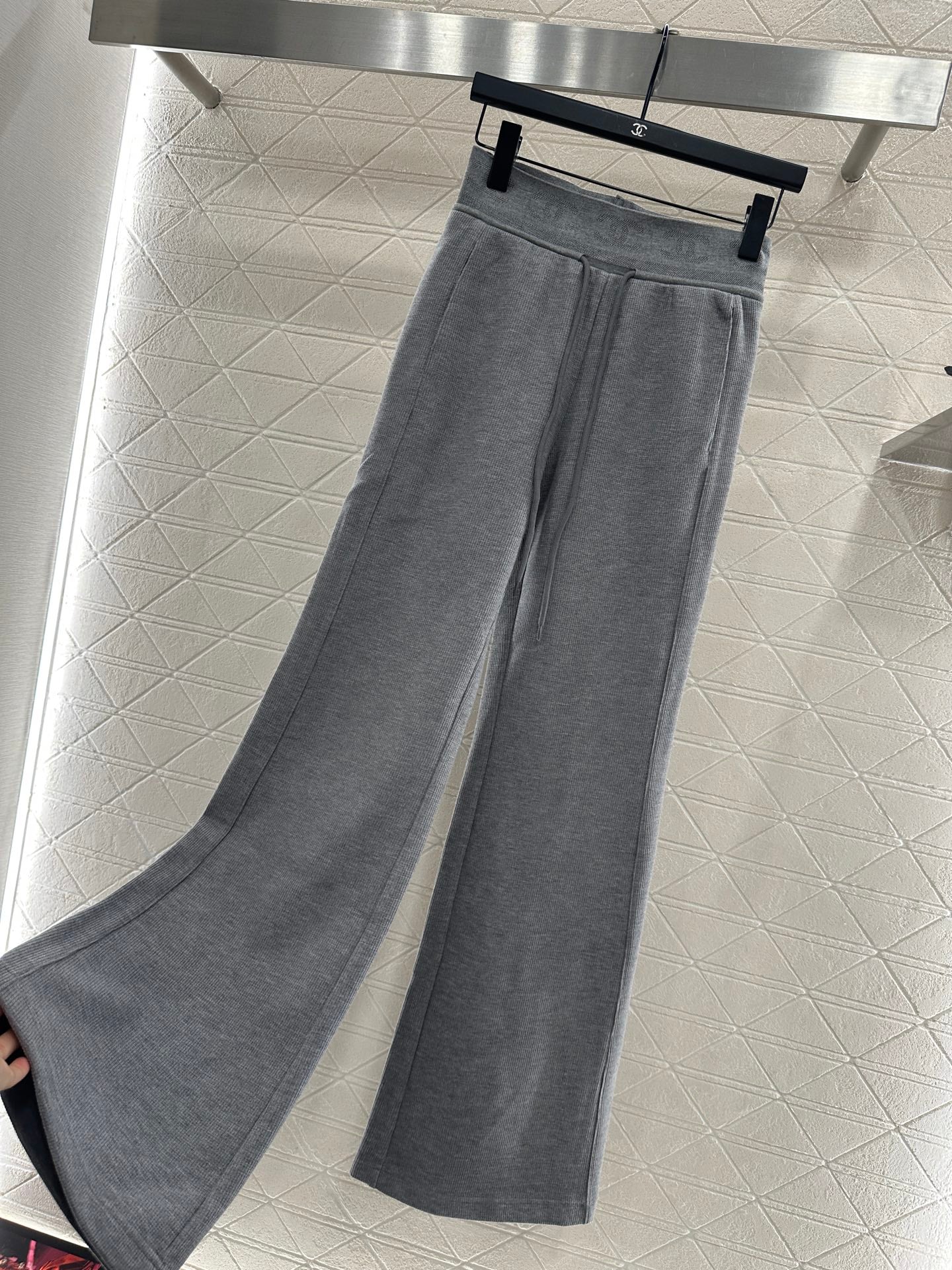 25fw Drawstring wide leg pants