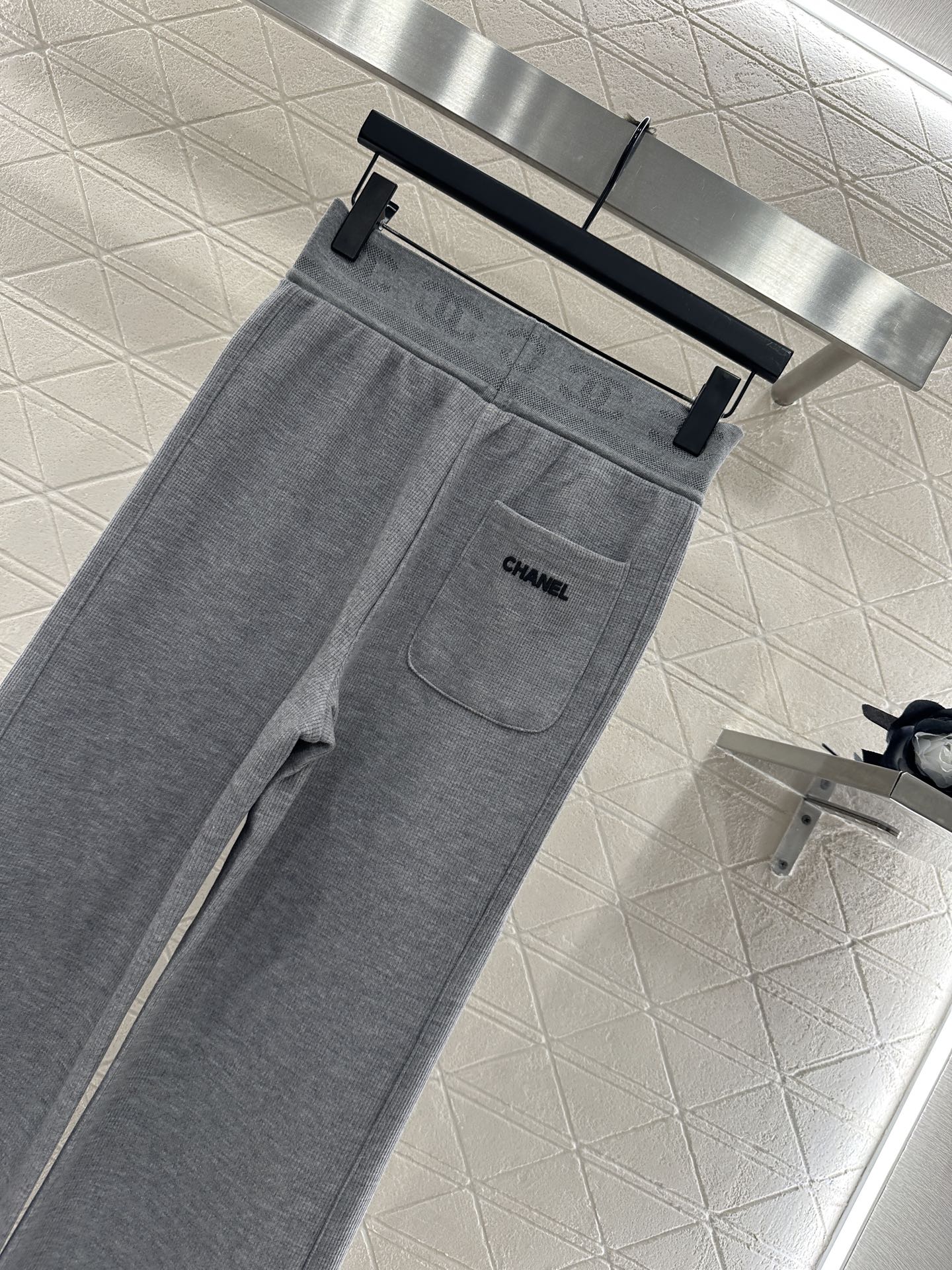 25fw Drawstring wide leg pants