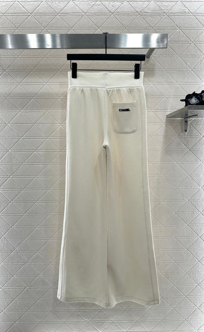 25fw Drawstring wide leg pants