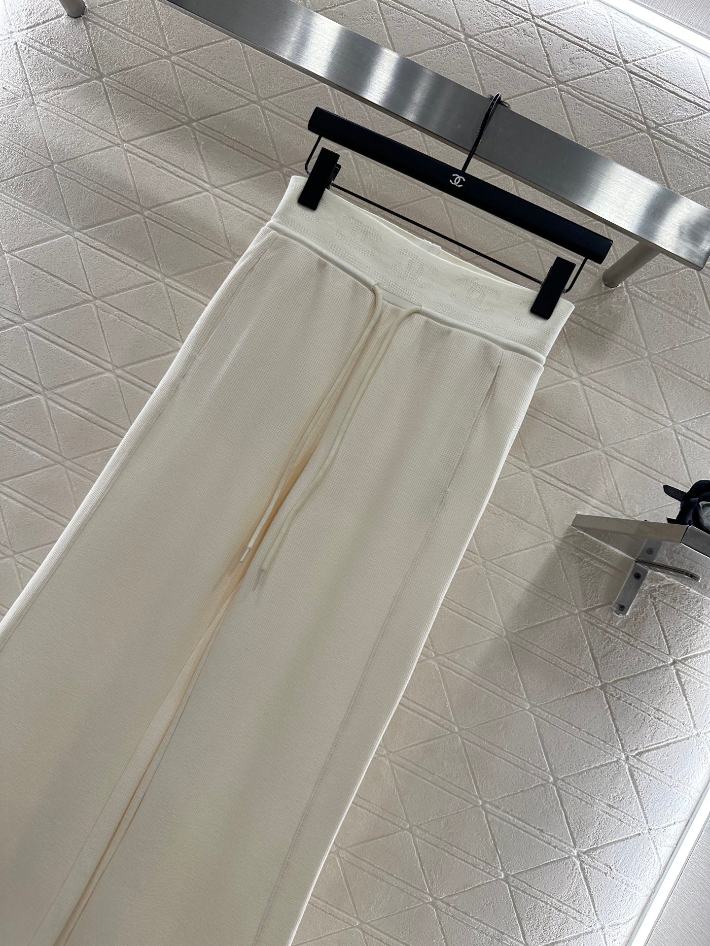 25fw Drawstring wide leg pants