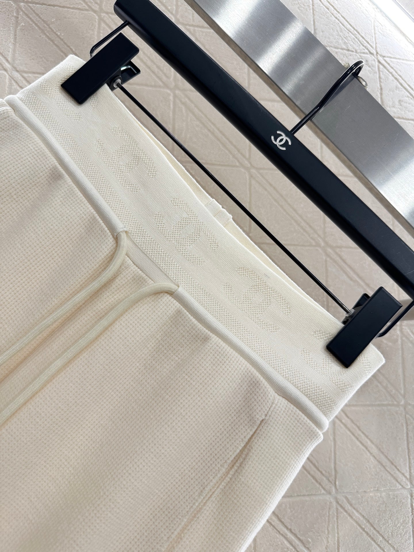 25fw Drawstring wide leg pants