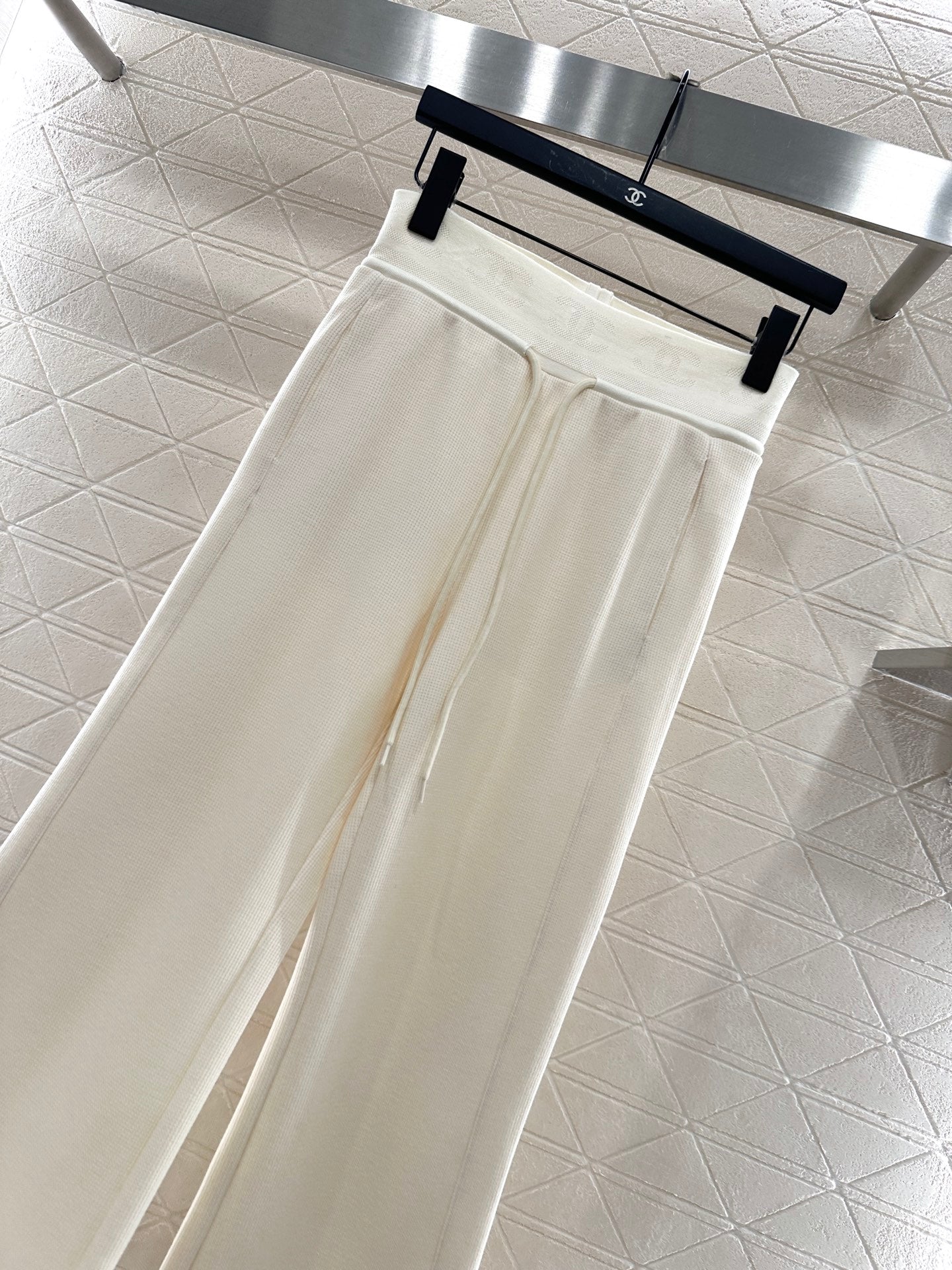 25fw Drawstring wide leg pants