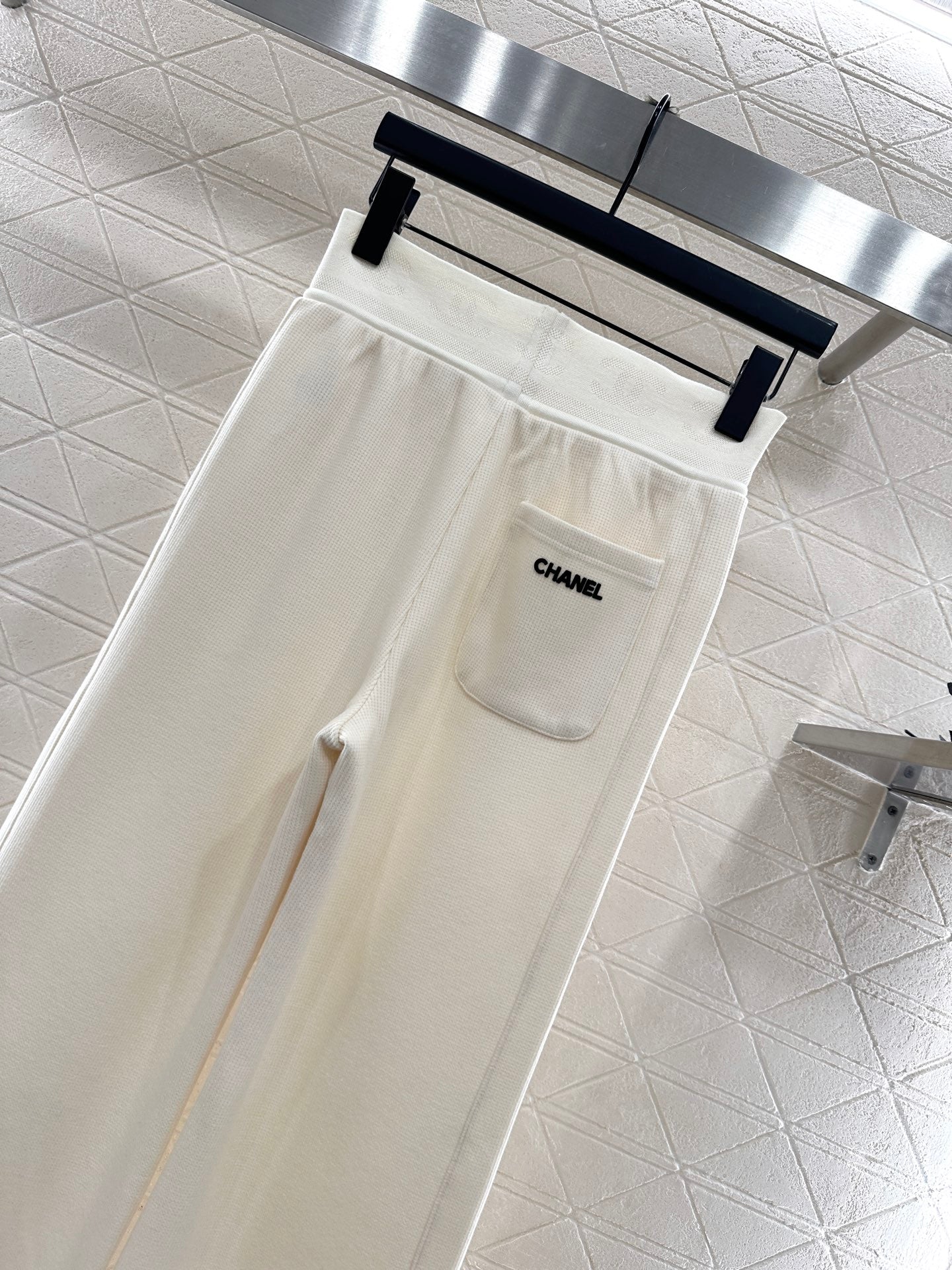 25fw Drawstring wide leg pants