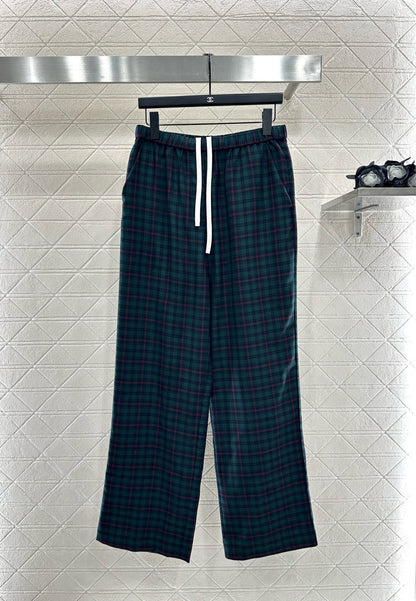 25fw Collar plaid shirt and pants set