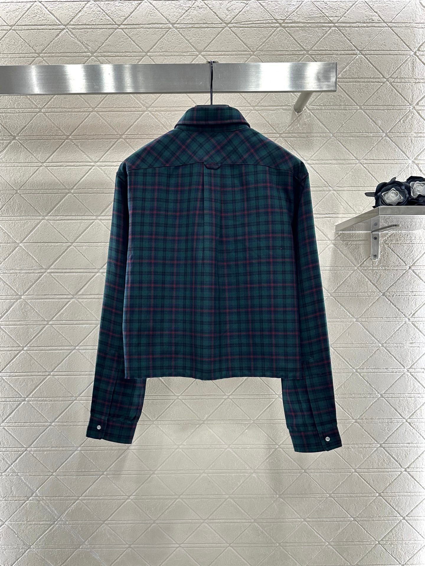 25fw Collar plaid shirt and pants set