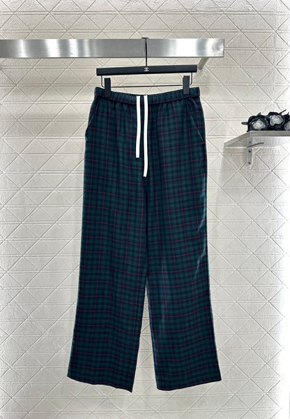 25fw Collar plaid shirt and pants set