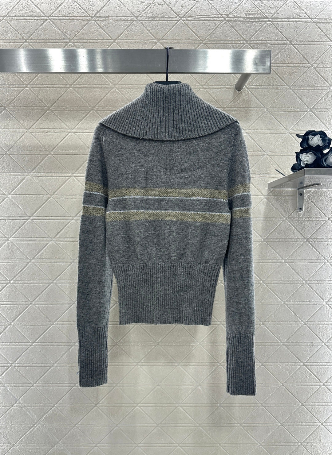 25fw Collar knit pullover sweater