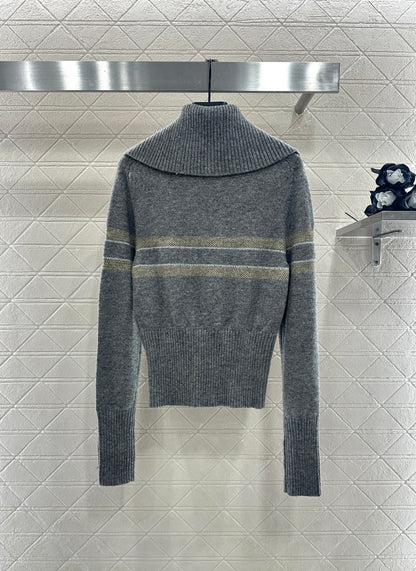 25fw Collar knit pullover sweater