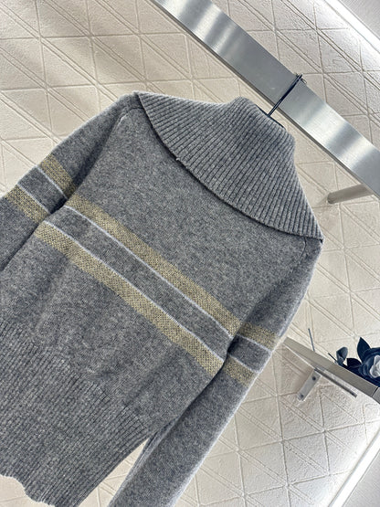 25fw Collar knit pullover sweater