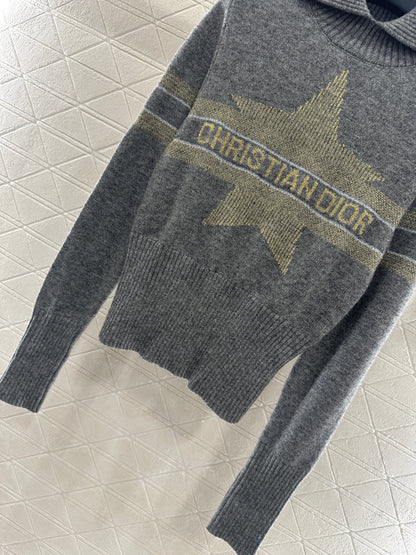 25fw Collar knit pullover sweater