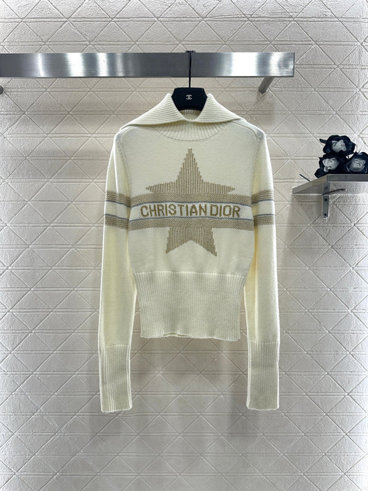 25fw Collar knit pullover sweater