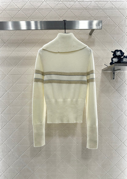 25fw Collar knit pullover sweater