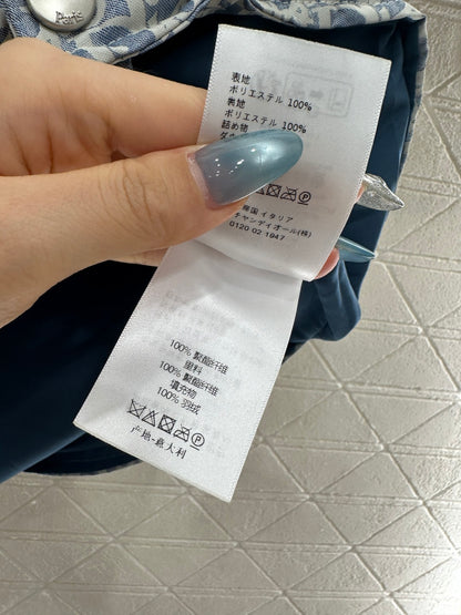 25fw Stand up collar jacquard down vest