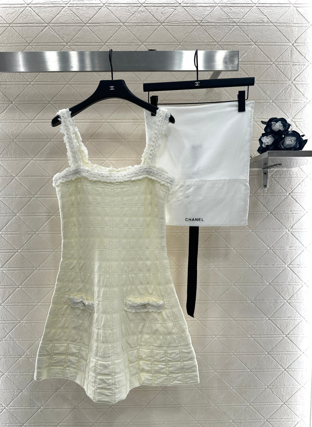 25fw Knitted camisole skirt