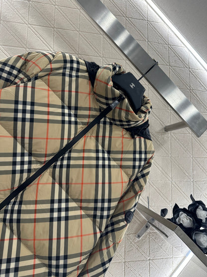 25fw Hidden detachable hooded down jacket