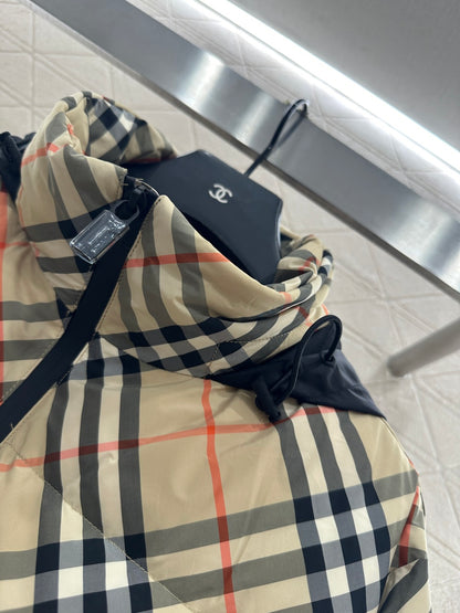 25fw Hidden detachable hooded down jacket