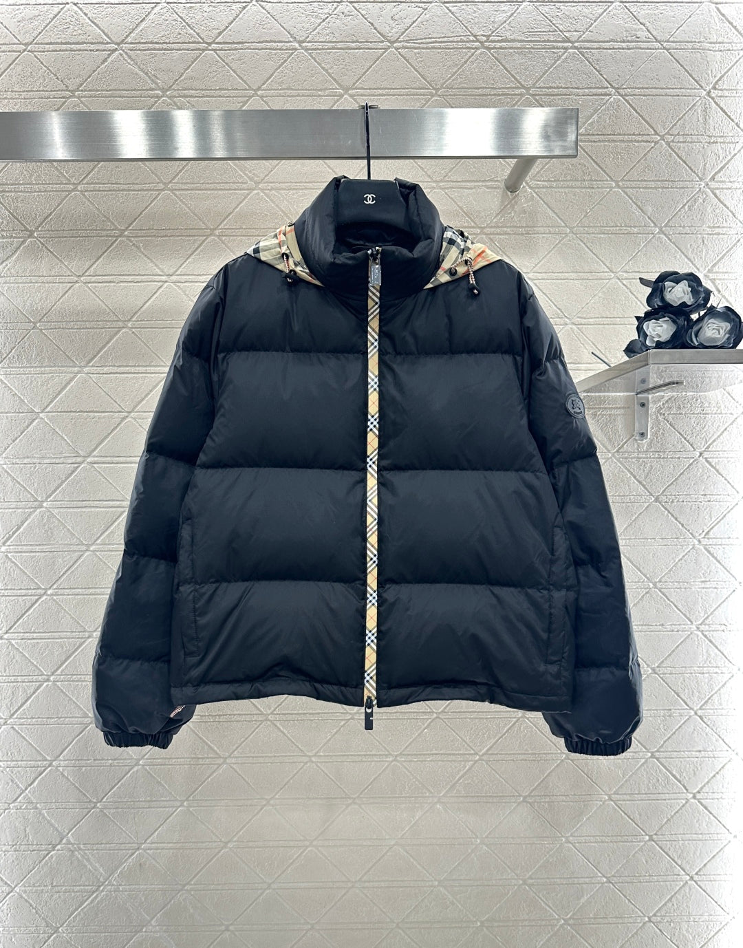 25fw Hidden detachable hooded down jacket