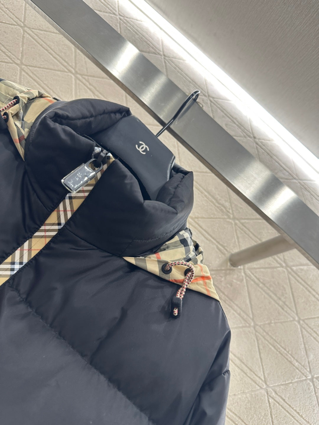 25fw Hidden detachable hooded down jacket