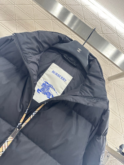 25fw Hidden detachable hooded down jacket