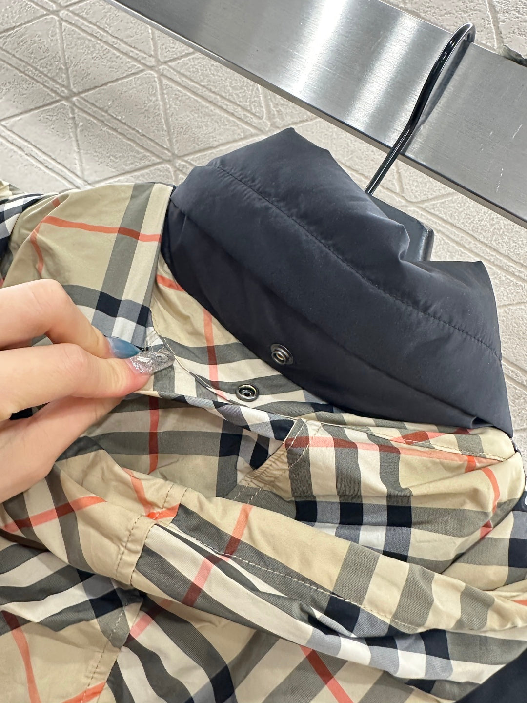 25fw Hidden detachable hooded down jacket