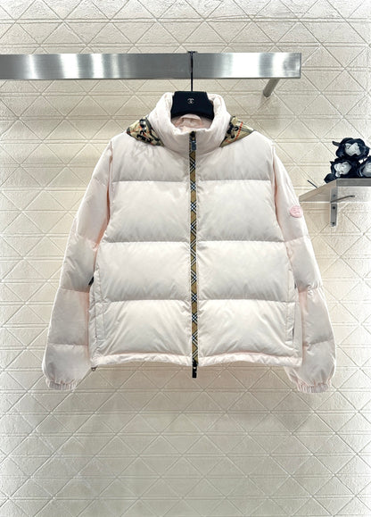 25fw Hidden detachable hooded down jacket