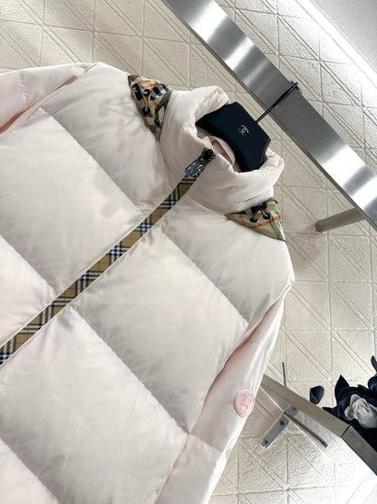 25fw Hidden detachable hooded down jacket