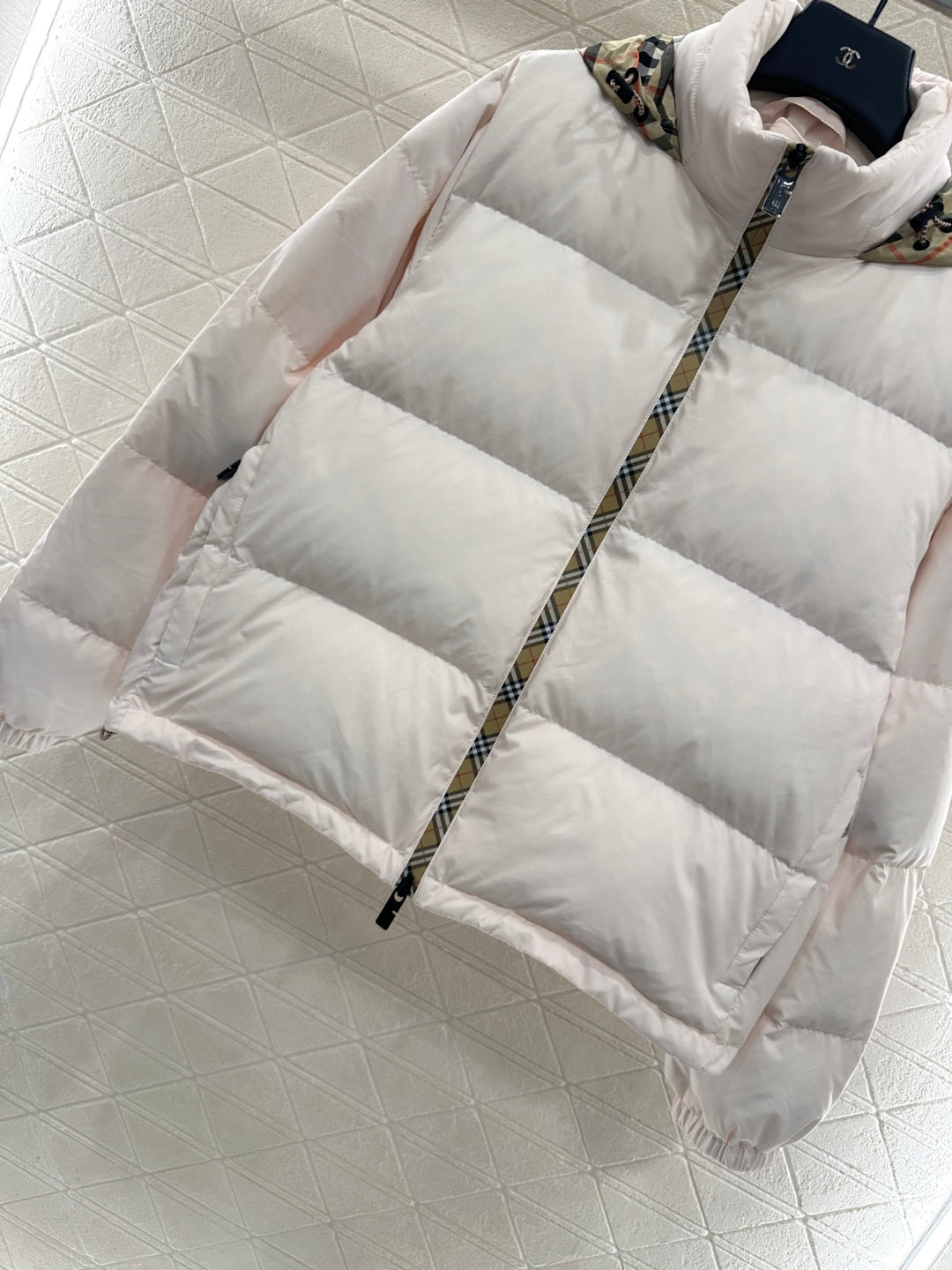 25fw Hidden detachable hooded down jacket