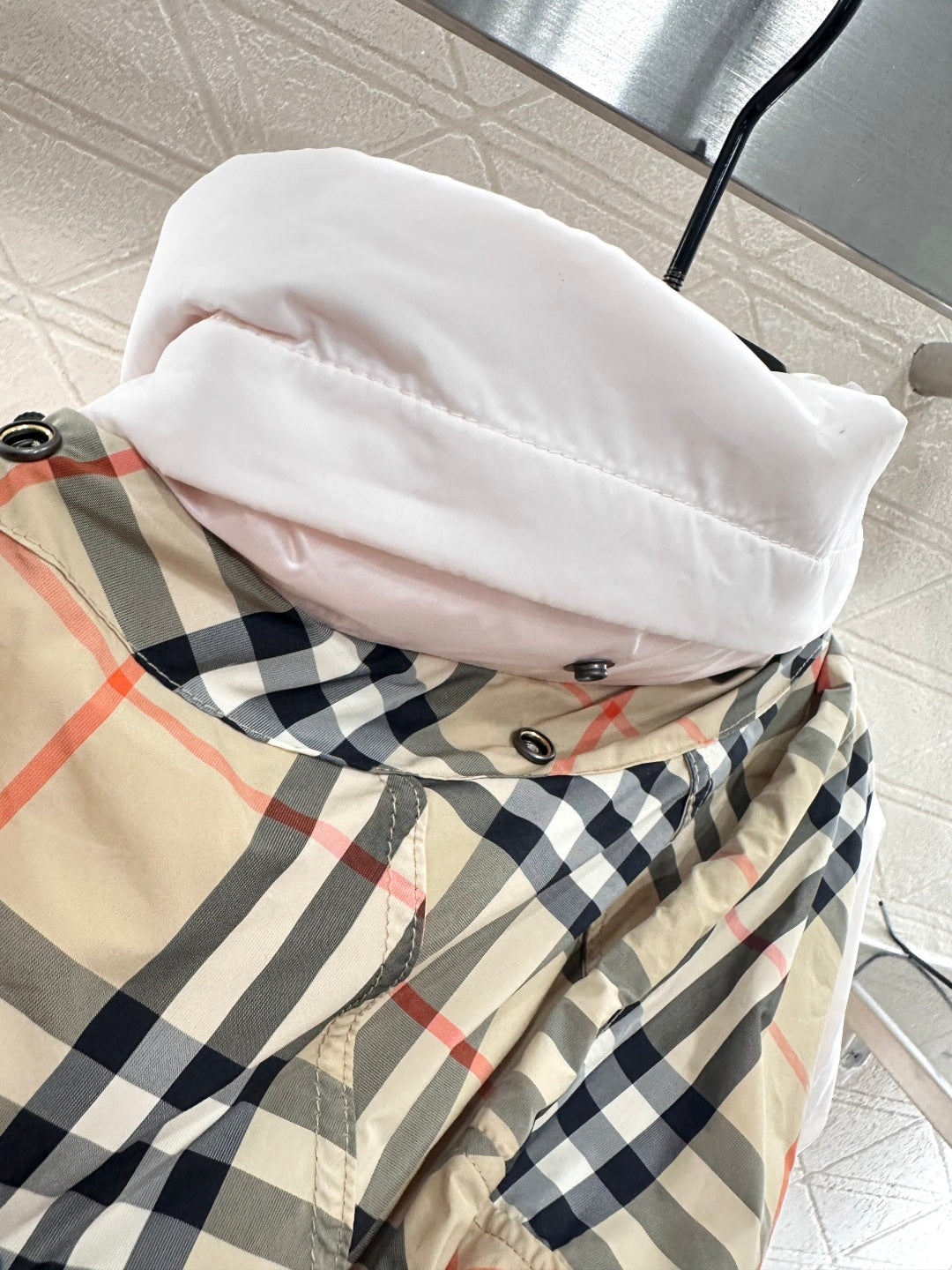 25fw Hidden detachable hooded down jacket