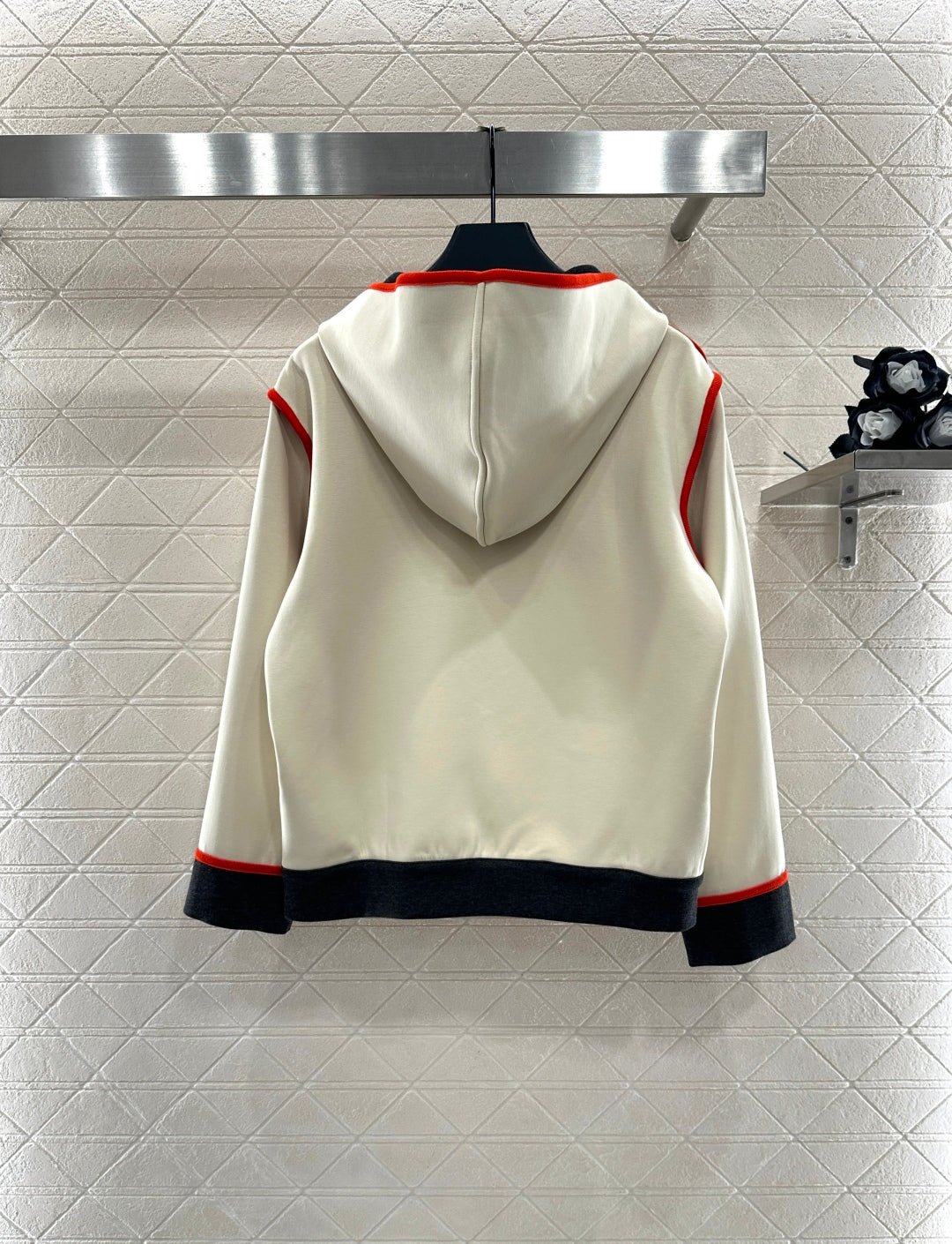 25fw Hooded Jacquard Coat Pants Set