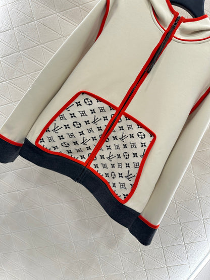 25fw Hooded Jacquard Coat Pants Set