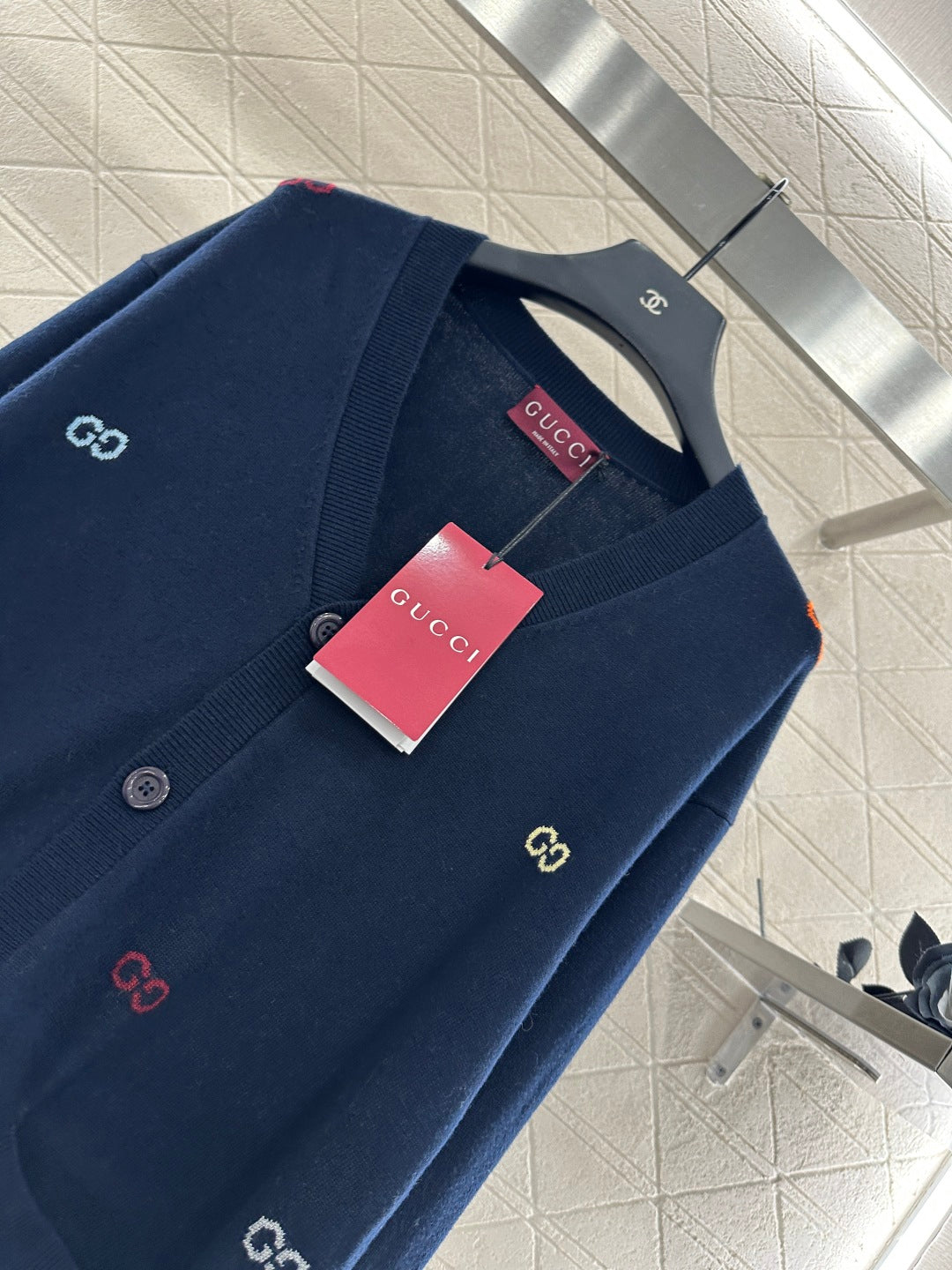 25fw Letter pocket cardigan