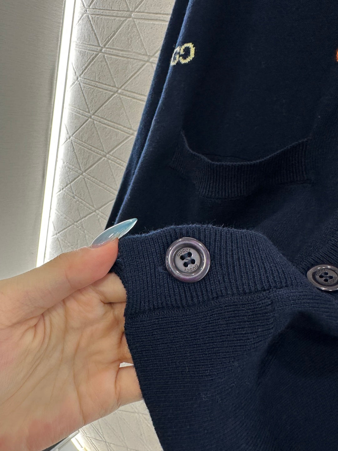 25fw Letter pocket cardigan