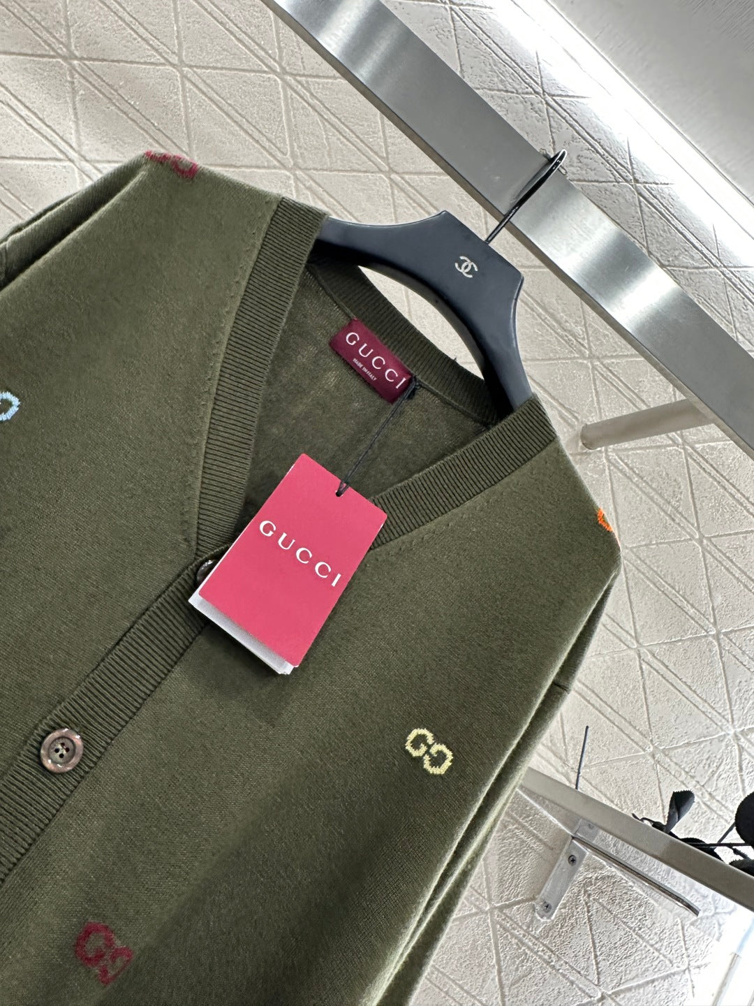 25fw Letter pocket cardigan