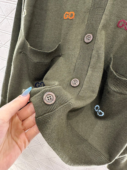 25fw Letter pocket cardigan