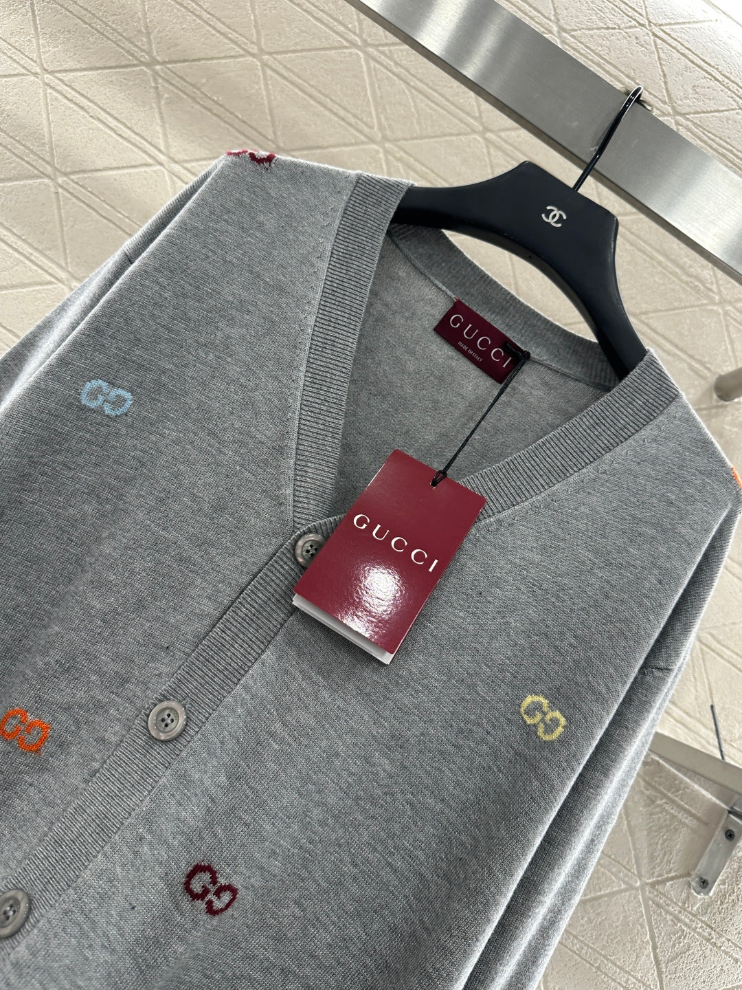 25fw Letter pocket cardigan