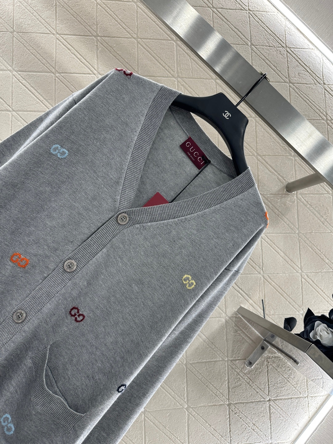 25fw Letter pocket cardigan