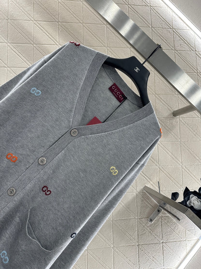 25fw Letter pocket cardigan