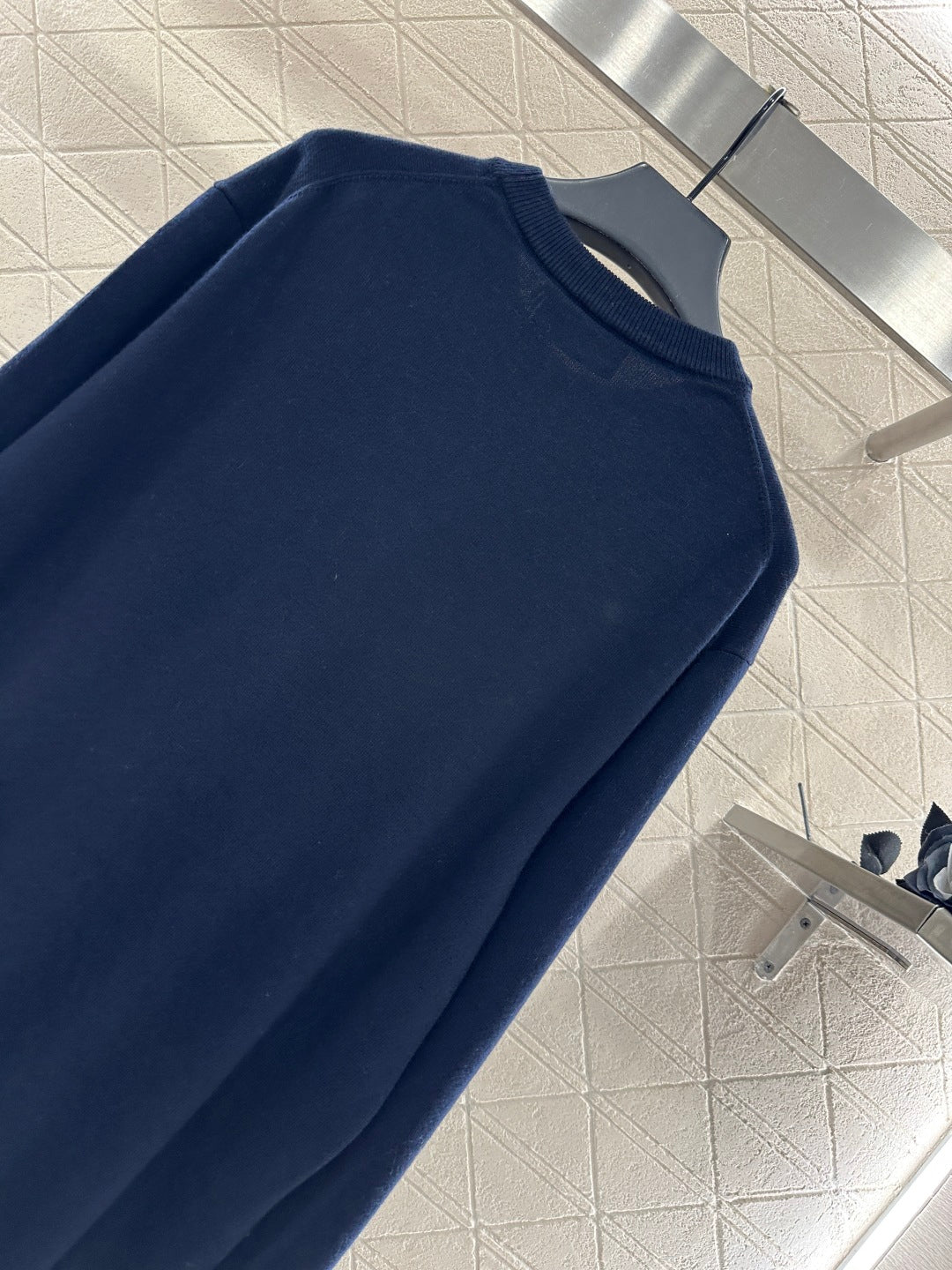 25fw Hooded letter knitted top