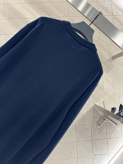 25fw Hooded letter knitted top