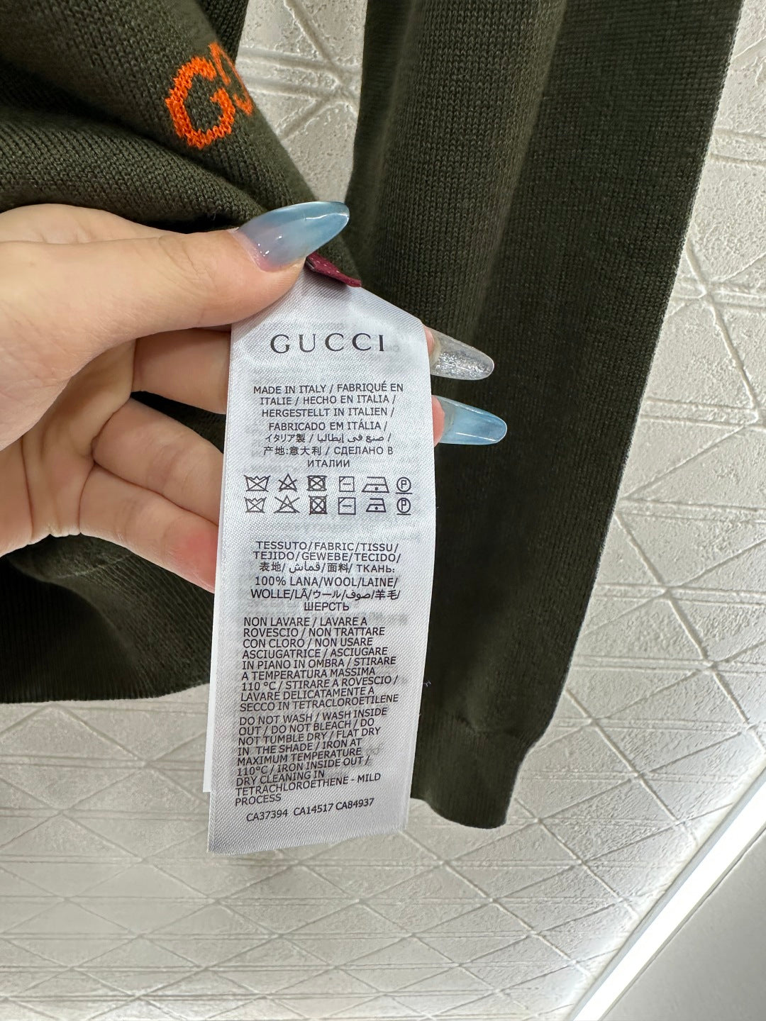 25fw Hooded letter knitted top