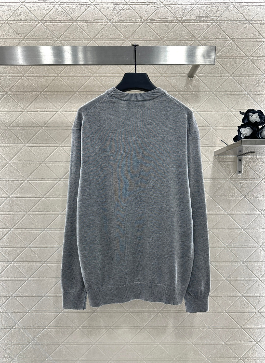 25fw Hooded letter knitted top