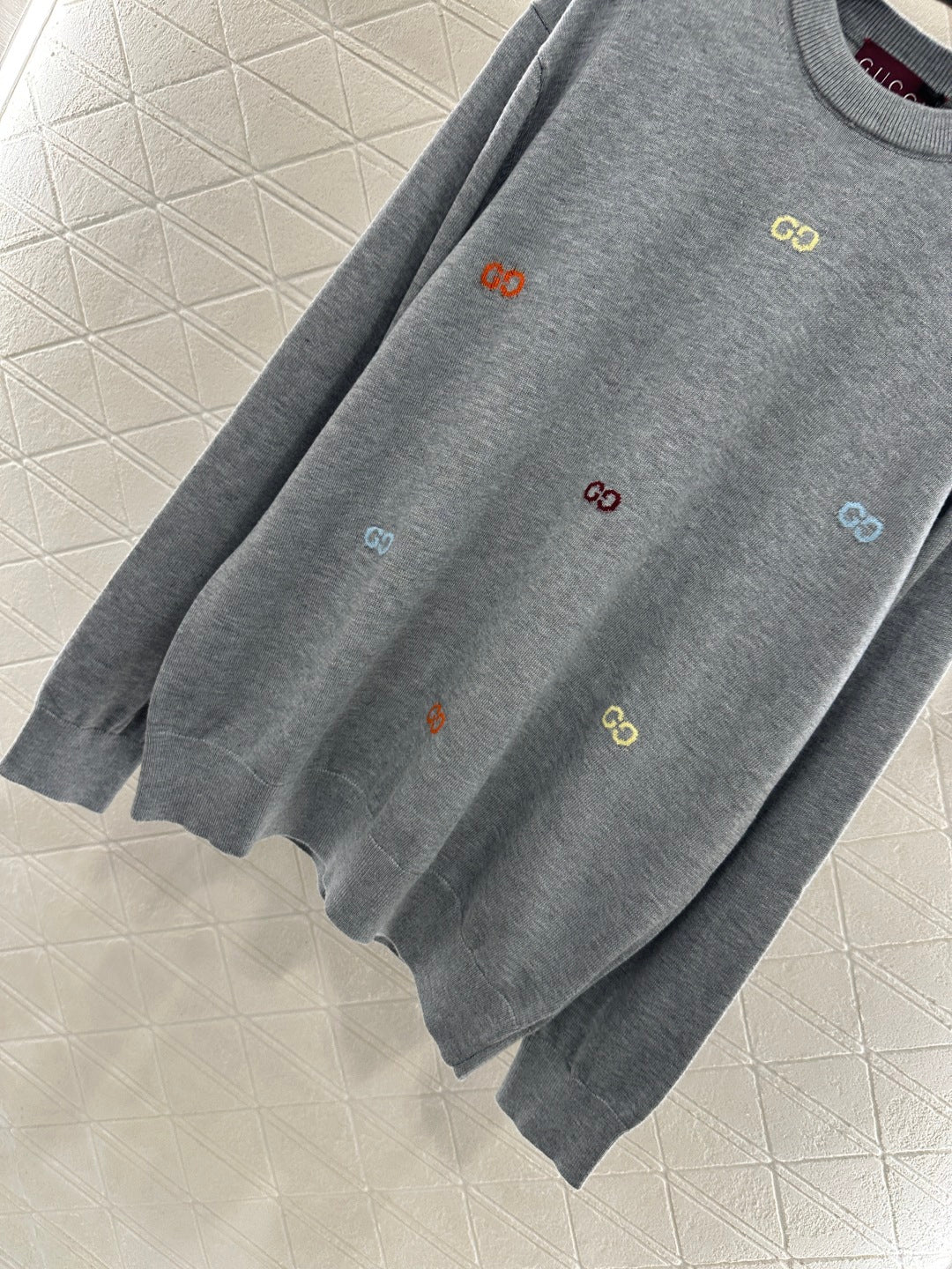 25fw Hooded letter knitted top