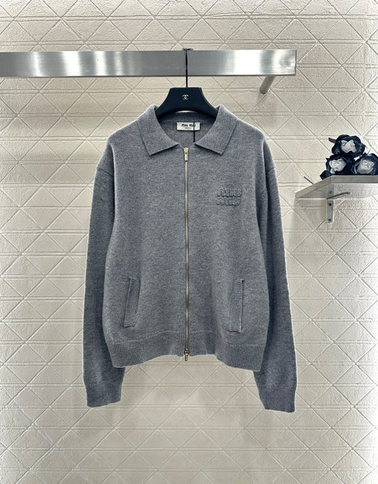 25fw Collar knit cardigan